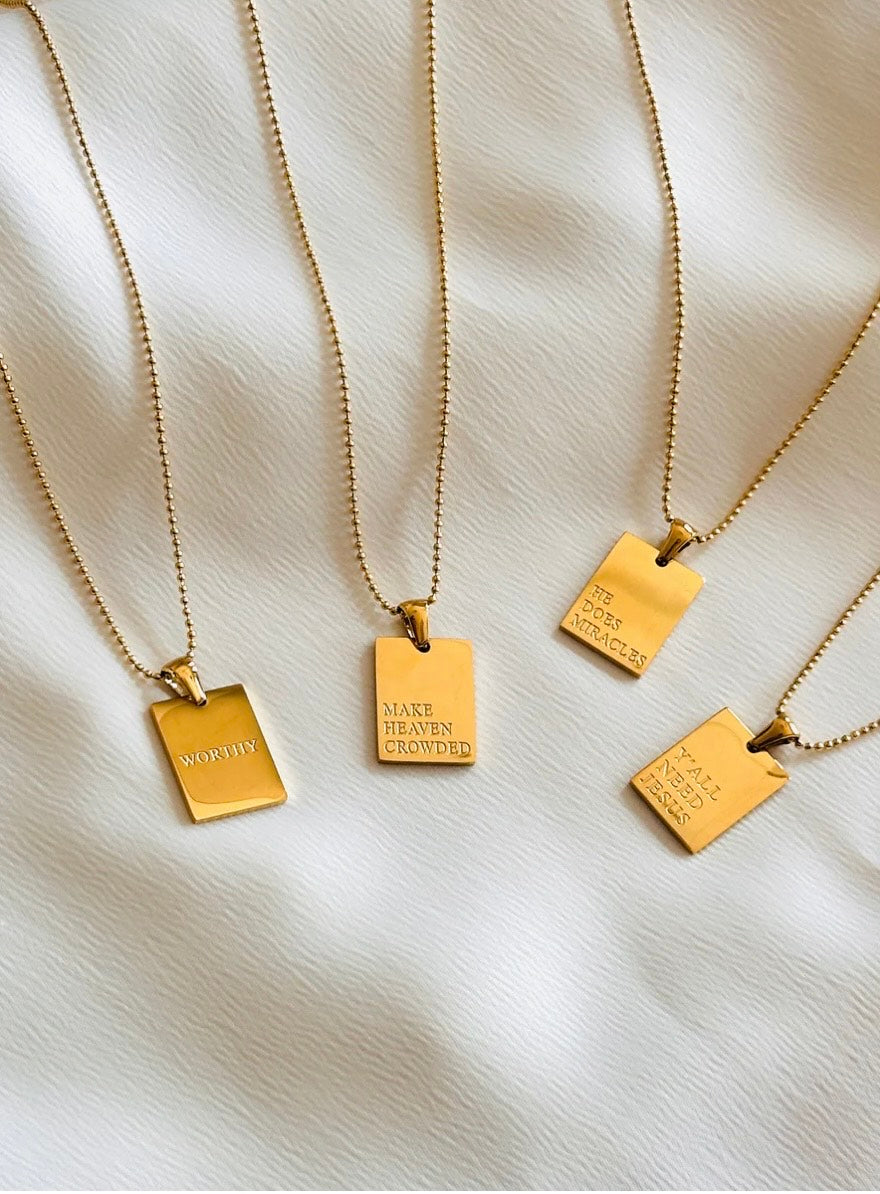 "He does Miracles" faith neckalce